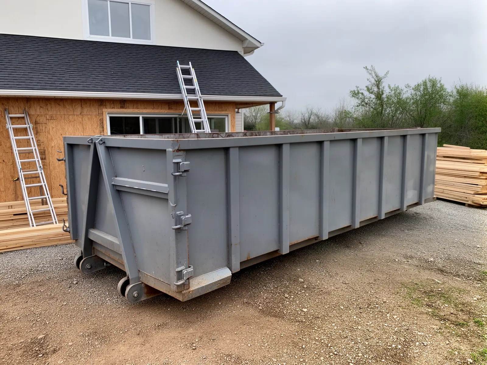 Roll-off dumpster from Stone Road Dumpster Rental in Wichita, KS